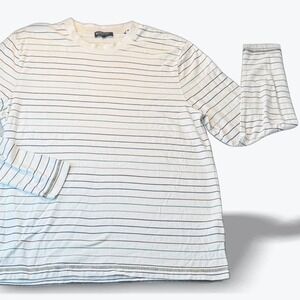 Ted Baker London Long Sleeve‎ T Shirt Striped Modal Blend Size 3 Mens Medium